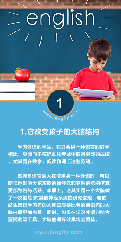 学习英语改变孩子的大脑结构