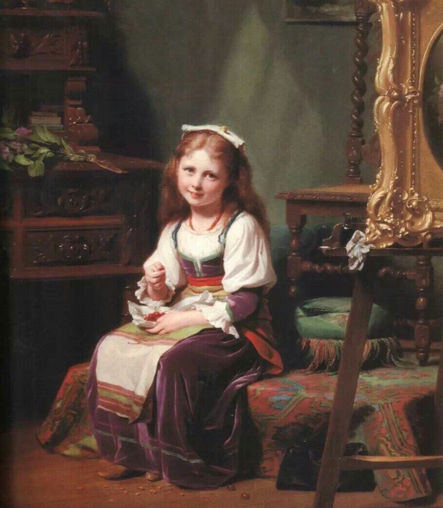 【可爱】瑞士画家fritz zuber buhler（1822 - 1896）！