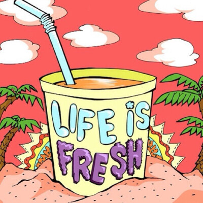 朋友圈背景 life is fresh