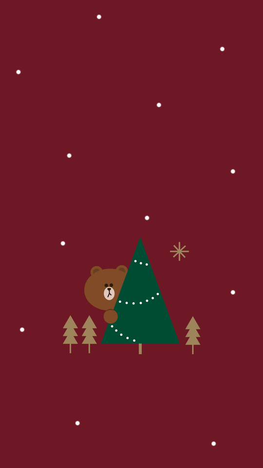 line friends christmas special 壁纸