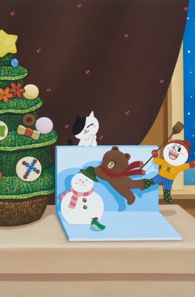 line friends christmas special 壁纸