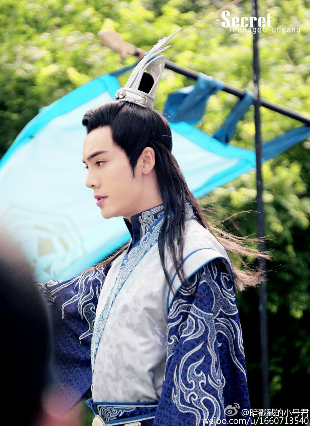 陈伟霆蜀山战纪之剑侠传奇丁隐长老古装蓝衣