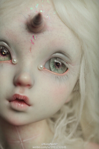 bjd 独角兽妆面