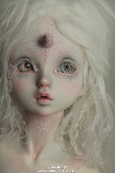 bjd 独角兽妆面