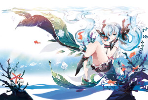 初音 水中