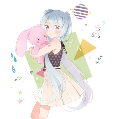 初音未来 意境 深海少女 公主殿下 V家族 葱 双马尾 傲娇 萝莉 萌萌哒 动漫美少女 二次元