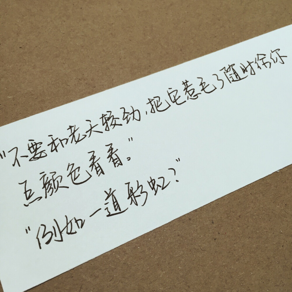 手写by@SUN了个晒《脱线森林》句子by@一蚊丁