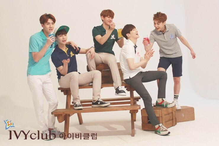 EXO 广告拍摄 IVYCLUB Blog官网更新 高清扫图