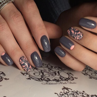 美甲～ Nails ★ Grey