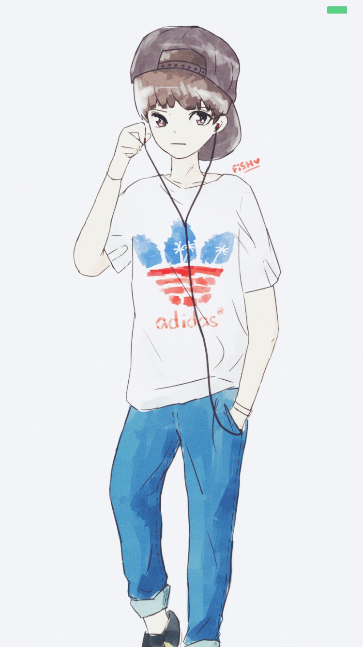 易烊千玺 粉丝绘图 （cr:@李二鱼会喷墨 ）