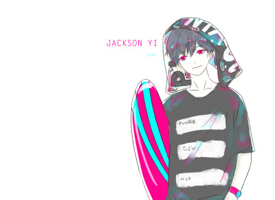 易烊千玺 粉丝绘图 （cr:@李二鱼会喷墨 ）