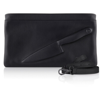 AW15Vlieger_Vandam Clutch Knife 黑色 小刀手拿单肩包