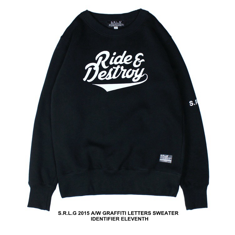 原创潮牌 S.R.L.G AW GRAFFITI LETTERS SWEATER