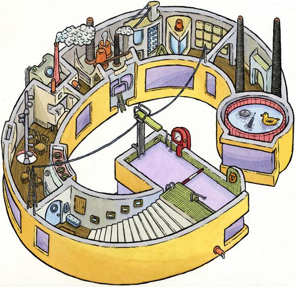 这些精彩的插画作品——字母住宅（Alphabet Houses）来自美国艺术家 Scott Templin，字母表的26个字母被设计成各式各样的房屋，每个字母住宅里的细节都非常精细。Scott这个系列作品的风格很容易让人想起儿童插画家Richard Scary 和 Mercer Mayer。Scott最近发型了自己的插画集，作品印刷的非常精致，让人看了便想收藏到自己的书架上。 你想住在哪个字母中？快来选一座吧！