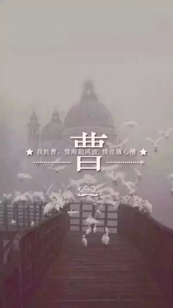 姓氏—曹