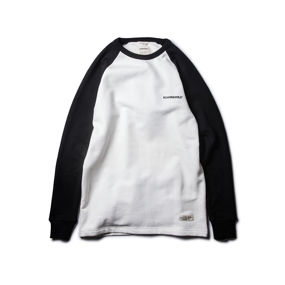 ROARINGWILD 15AW TWOTONE CCREW.LS 厚款加绒长袖T恤