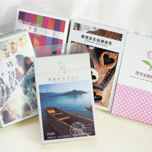 韩版有点复古盒子包装明信片有5个款加购物车下单吧
