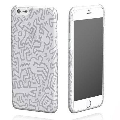 日本Keith Haring苹果iPhone6潮流时尚图案透明手机壳保护套