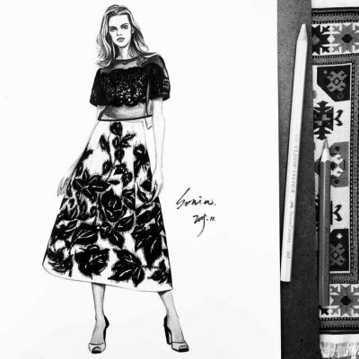 时装设计 服装设计 服装效果图