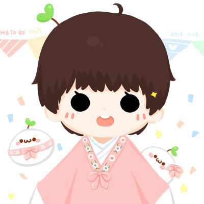 长草颜文字之王源生日贺图o( =•ω•= )m