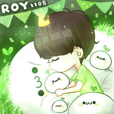 长草颜文字之王源生日贺图o( =•ω•= )m