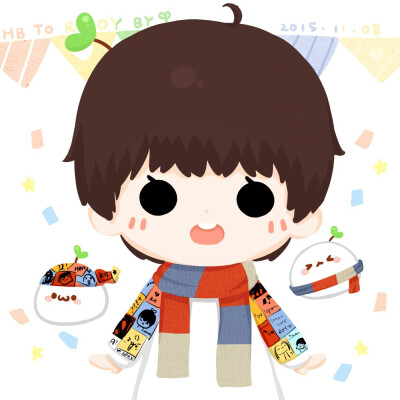 长草颜文字之王源生日贺图o( =•ω•= )m