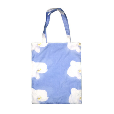 MOLIMO独立设计原创蓝色云朵花帆布环保袋