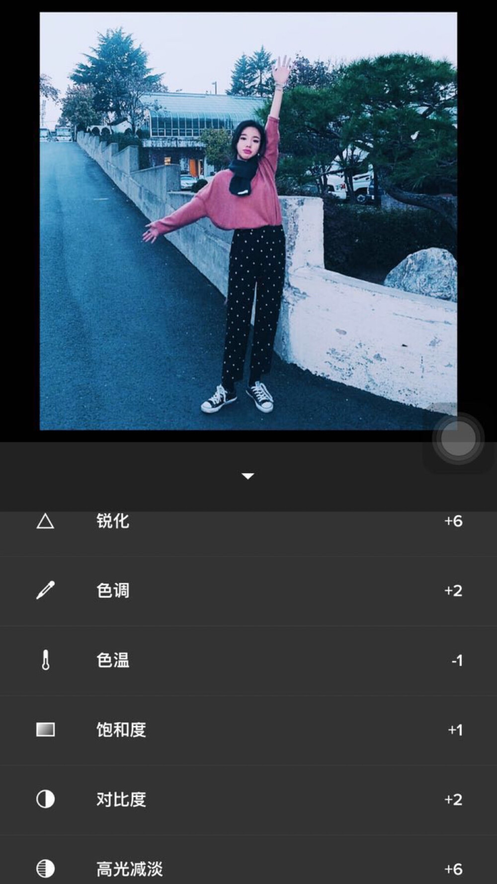 软件：vsco 预设 A2+12