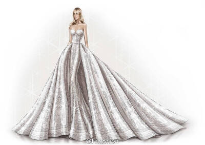Sophia Vergara的Zuhair Murad婚纱