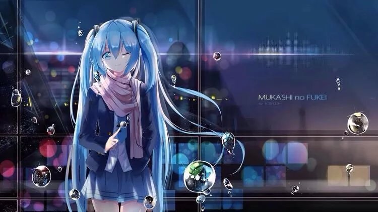 动漫 壁纸，二次元虚拟歌姬，V家初音