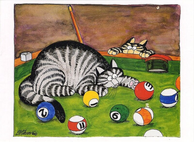 猫咪搞笑生活漫画 Cat Dreams By Bernard Kliban