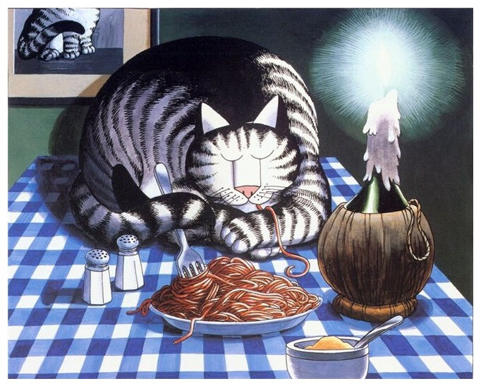 猫咪搞笑生活漫画 Cat Dreams By Bernard Kliban