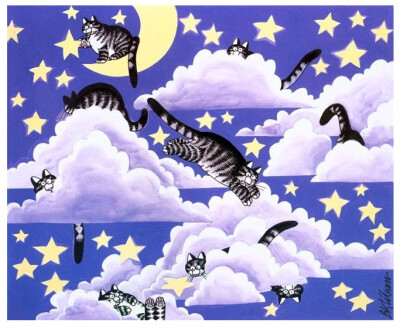 猫咪搞笑生活漫画 Cat Dreams By Bernard Kliban