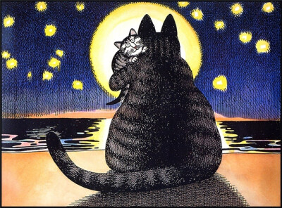 猫咪搞笑生活漫画 Cat Dreams By Bernard Kliban