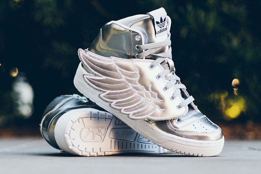 adidas Originals by Jeremy Scott JS Wings &amp;quot;Metallic Silver&amp;quot; …