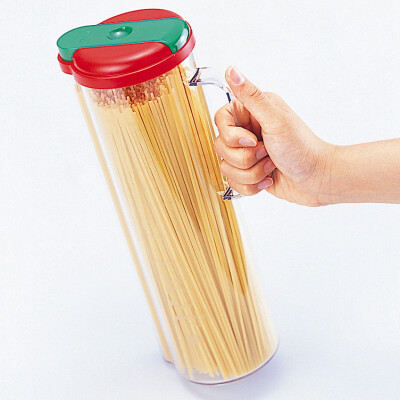 日本进口inomata面条收纳罐 塑料挂面收纳盒 保鲜盒厨房储物罐