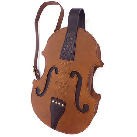 日系原宿复古风小提琴包包