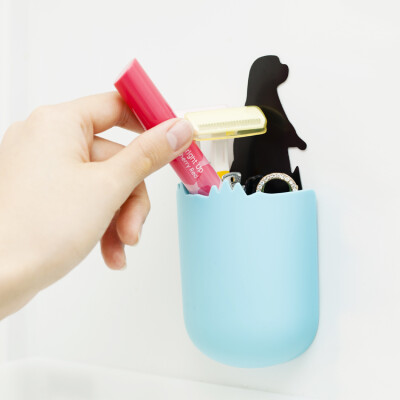 日本Aisen卡通动物收纳架 浴室置物架 小物收纳 化妆工具收纳盒