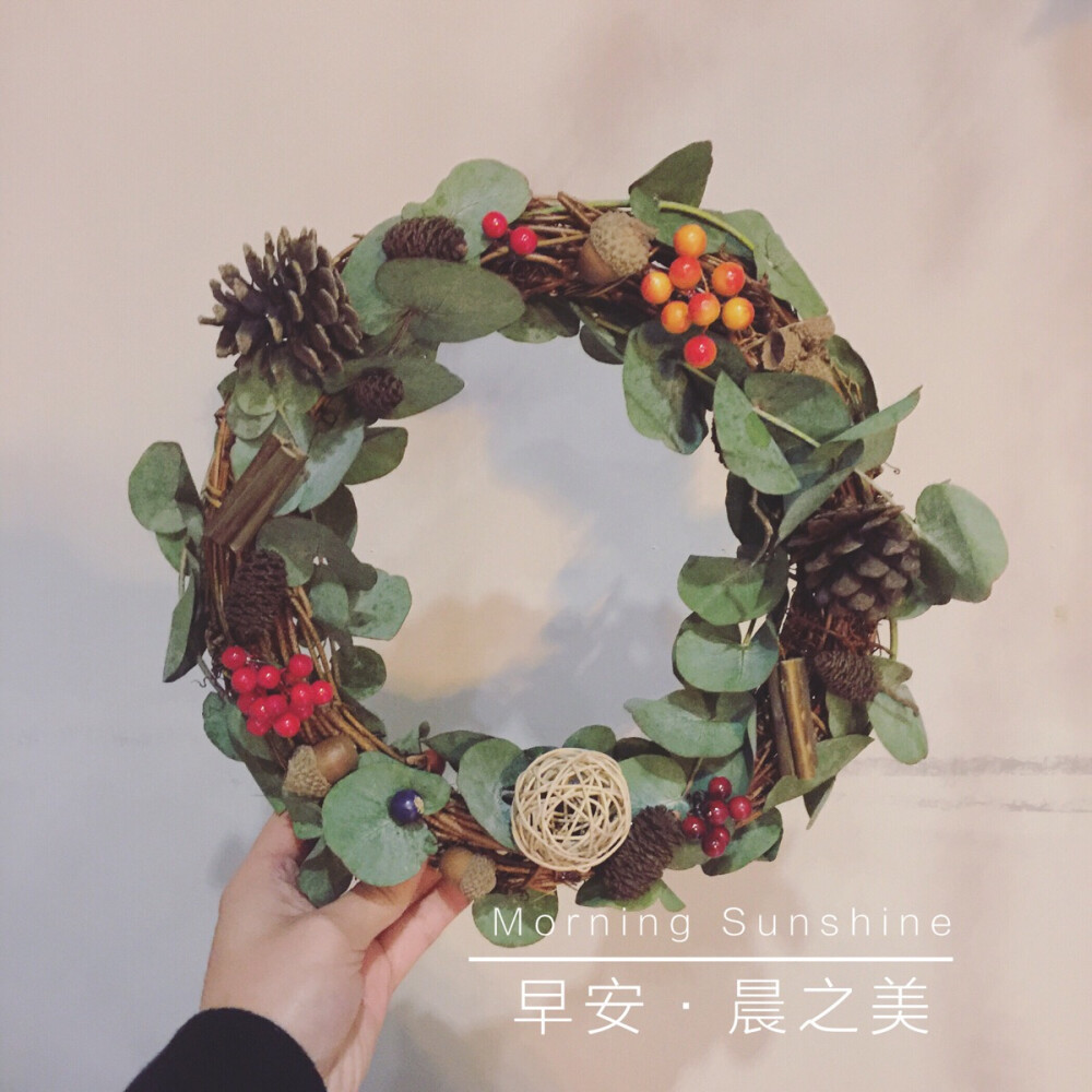 中号圣诞花环