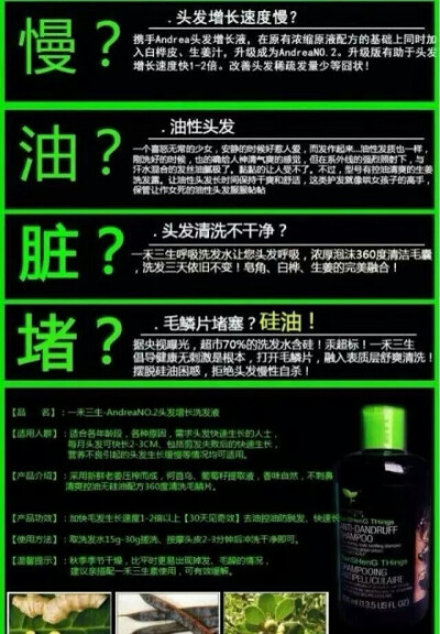 油，脏，堵，油性头发，就用无硅油一禾三生