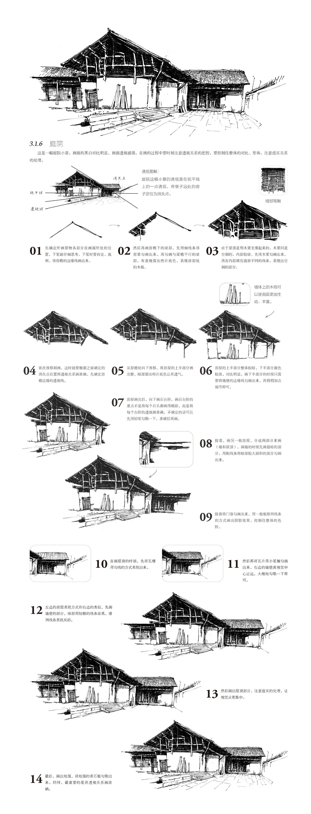 本案例摘自人民邮电出版社出版、爱林文化主编的《钢笔画手绘表现技法从入门到精通》http://product.dangdang.com/23800638.html