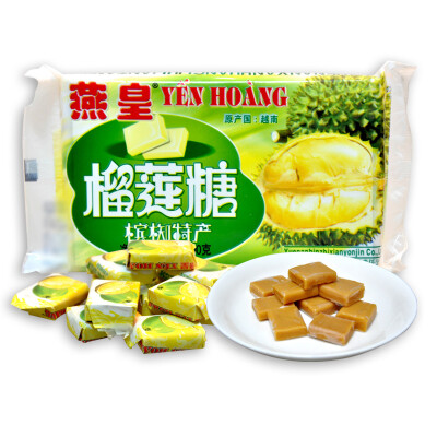 越南进口 燕皇椰子糖200g 榴莲口味 槟椥特产