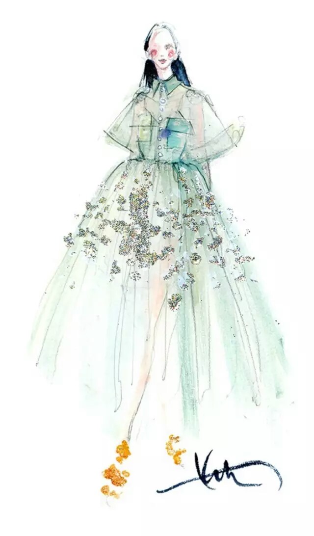 Katie Rodgers，美国插画师，“Paper Fashion”博主（官网可戳“阅读原文”跳转）。Katie Rodgers每天在Paper Fashion上分享她的“混搭时尚”作品，用水彩、油画，加入花朵、bulingbuling的水晶、亮片等一系列元素创作时尚插画，女孩子们爱的不要不要的⁄(⁄ ⁄•⁄ω⁄•⁄ ⁄)⁄