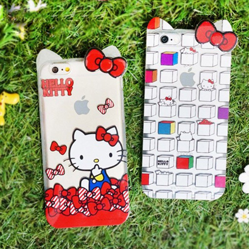 Hello kitty iPhone6 plus手机壳5.5防摔苹果6硅胶保护套卡通