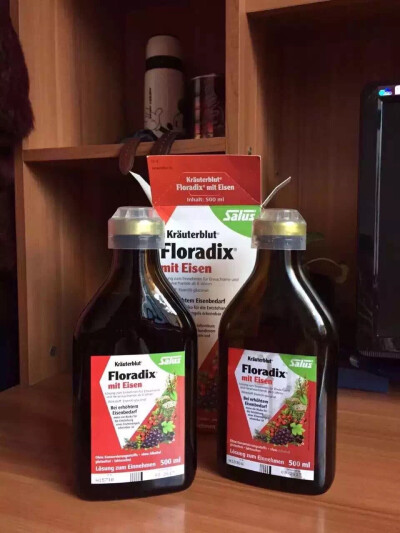 【德国·腮红都省了】Floradix iron铁元补血德国版500ml 哪个女人想被人叫成黄脸婆，靠护肤品和彩妆治标不治本，自然健康的白里透红是要由内而外的！德国铁元简直是女人补血圣品，每天一小盖，从里到外补充铁，增加抵…