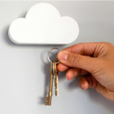 磁铁云朵钥匙收纳器云朵钥匙吸创意云朵磁铁钥匙扣可爱萌物礼物