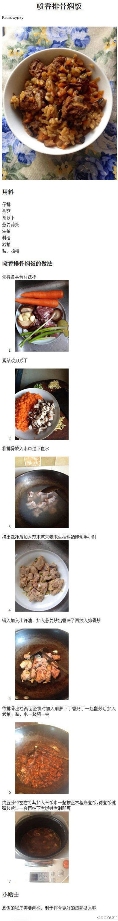 喷香排骨焖饭