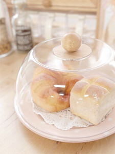 echo house 韩国家居 木质蛋糕面包食品架子盖子 面包盘