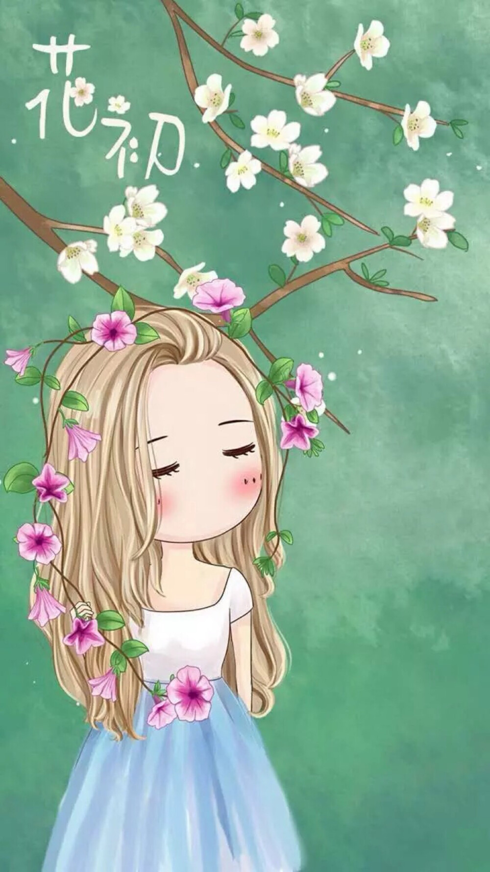 可爱的小薇女生壁纸q版头像人物萌萌图