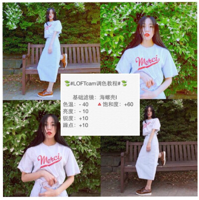 LOFTcam调色教程 一组夏日小清新